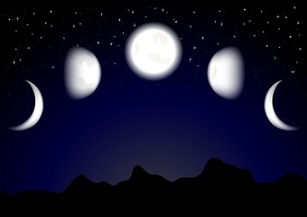 Image showing Moon phases (eps 10)