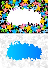 Image showing Abstract backgrounds with stars