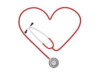 Image showing Heart Stethoscope