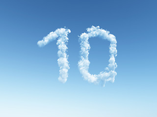 Image showing cloudy ten