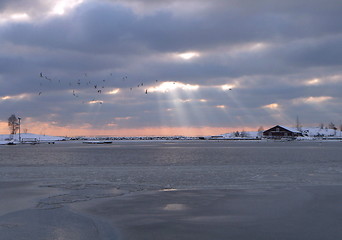 Image showing Beams Through Clouds