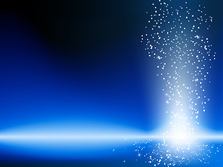 Image showing Blue Stars Background.