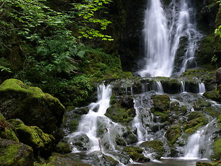 Image showing Refreshing waterfalls.