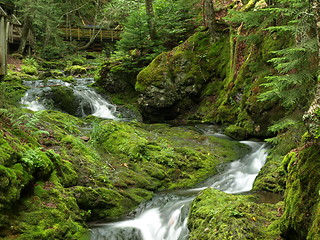 Image showing Refreshing waterfalls.