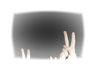 Image showing Hand sign.