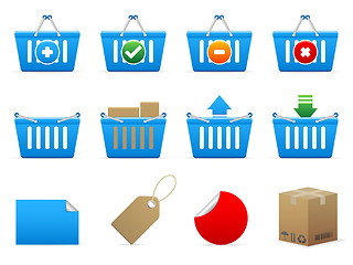 Image showing Shopping icons