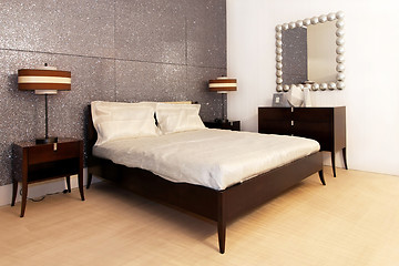 Image showing Silver bedroom