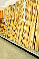 Image showing Wood warehouse