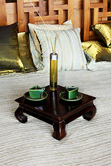 Image showing Coffee in bed