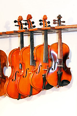 Image showing Four violins 2