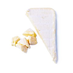 Image showing Wedge of Gourmet  Brie Cheese