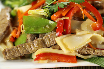 Image showing Beef Noodle Stirfry