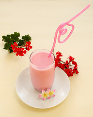 Image showing Strawberry Milk