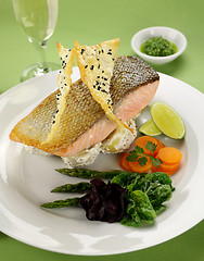 Image showing Crispy Skin Salmon