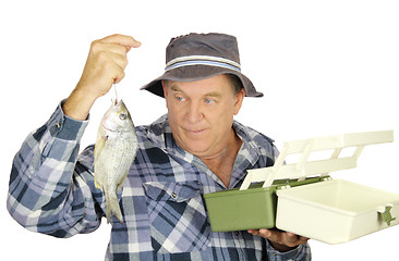 Image showing Tackle Box Fisherman