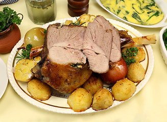 Image showing Carved Leg Of Lamb