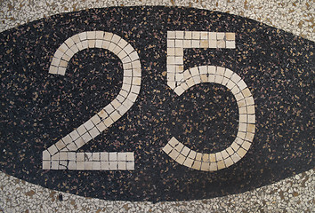 Image showing Twentyfive - anniversary