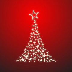 Image showing Abstract christmas tree 