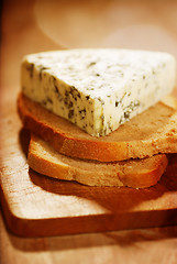 Image showing danish blue cheese