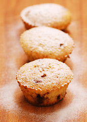 Image showing Freshly baked muffins