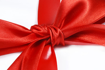 Image showing red holiday bow