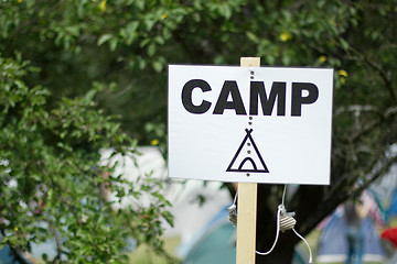 Image showing Camping