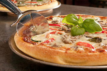 Image showing Cooked pizza