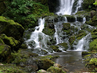 Image showing Refreshing waterfalls.