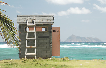 Image showing outhouse by the sea 398