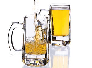 Image showing  mugs with beer 