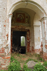 Image showing Piece of Abandoned Church in Central Russia