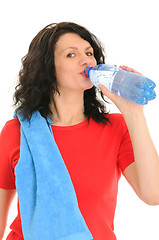 Image showing woman with water