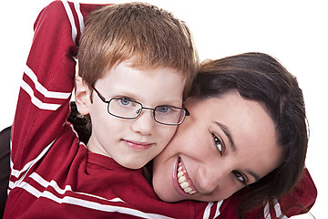 Image showing happy woman and Kid