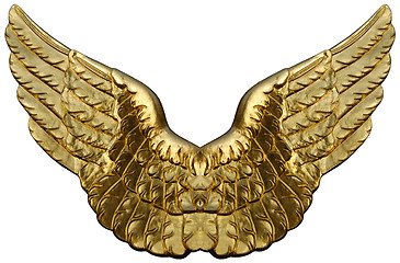 Image showing Emblem Of Golden Wings