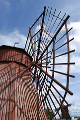 Image showing Composition Of Ancient Windmills