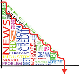 Image showing recesion graph 