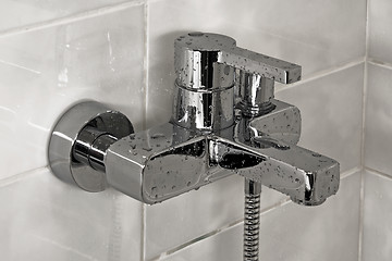 Image showing Cool shower faucet