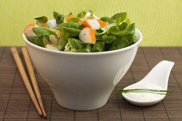 Image showing salad surimi and tzatziki