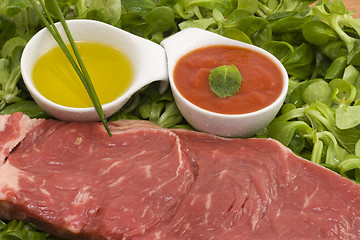 Image showing Beef and vegetables
