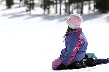 Image showing girl in snow