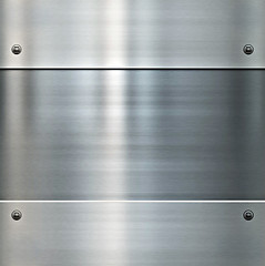 Image showing shiny brushed metal background