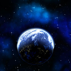 Image showing earth planet in space