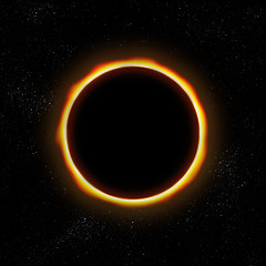 Image showing total eclipse in space