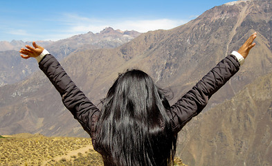 Image showing Woman In Freedom