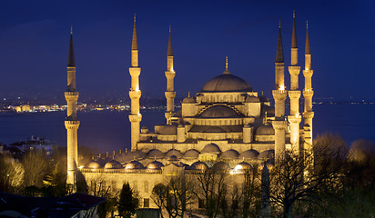 Image showing Mosque at night