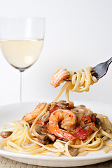 Image showing Shrimp Scampi with Pasta