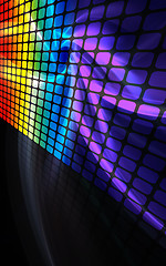 Image showing Abstract Rainbow Wall