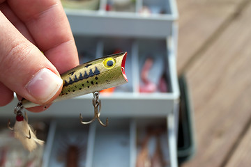 Image showing Fishing Lure Selection