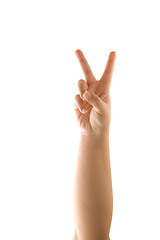 Image showing Peace Sign Hand