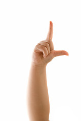 Image showing Loser Hand Sign